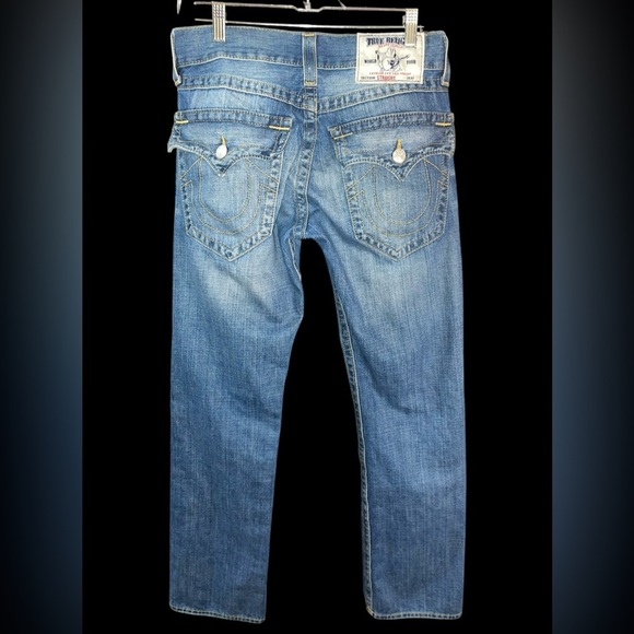 True Religion Denim Jeans Distressed Straight Men's Size 30 - Picture 6 of 10
